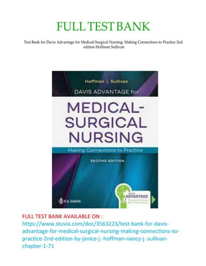 Medical Surgical Nursing Test Bank PDF – Comprehensive Exam Prep