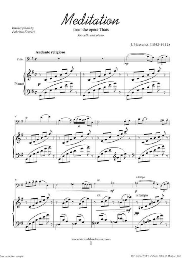 Meditation from Thai Sheet Music PDF – Relaxing Thai-Inspired Piano Tracks