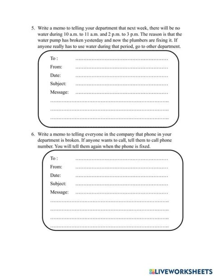 Master Memo Writing with Expert Exercises & Answers PDF