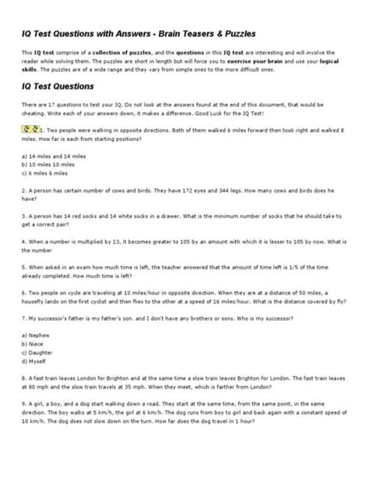 Mensa IQ Test Questions PDF: Practice Now & Boost Your Score