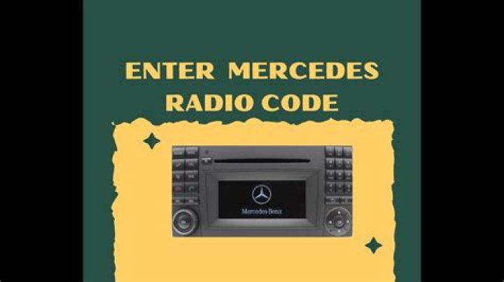 Mercedes Radio Codes List PDF: Complete Guide to Your Car's Radio Codes