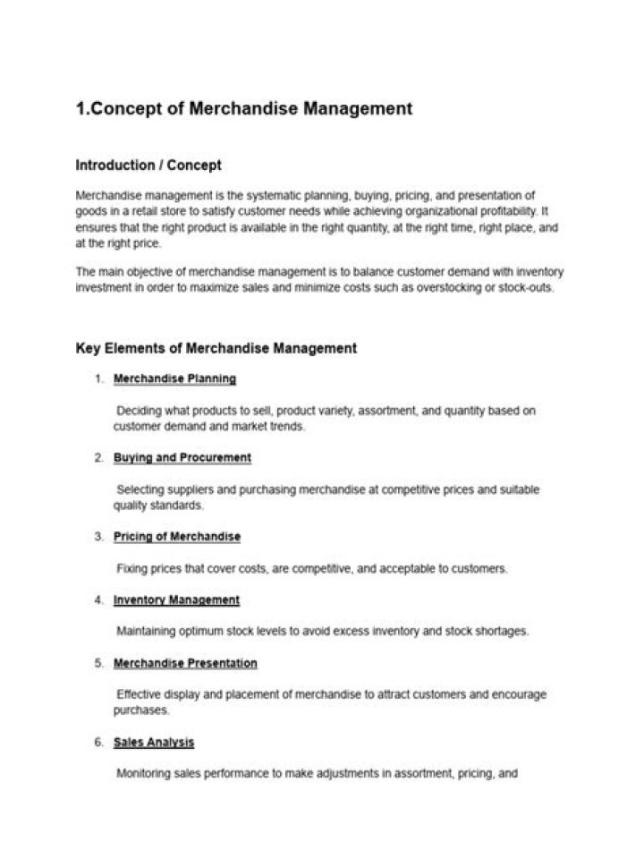 Master Merchandise Management: Essential PDF Guide