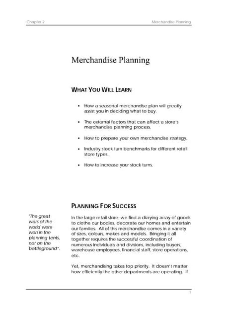 Master Merchandise Planning PDF: Step-by-Step Guide