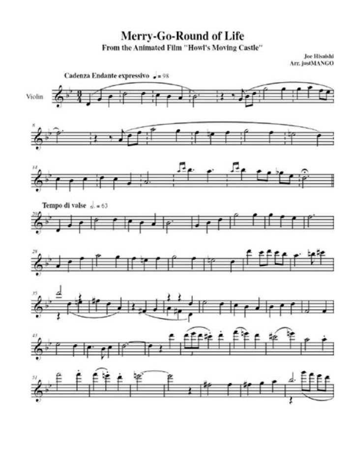 Merrily Spin: Free Violin Sheet Music for Life’s Merry Go Round