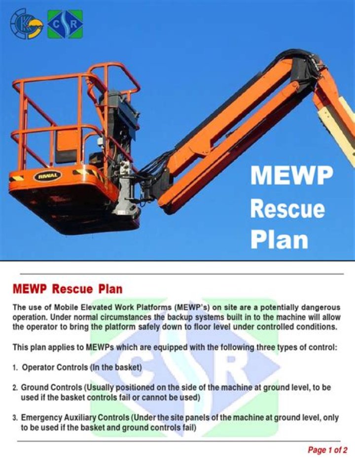 Mewp Rescue Plan PDF: Download Free Emergency Checklist