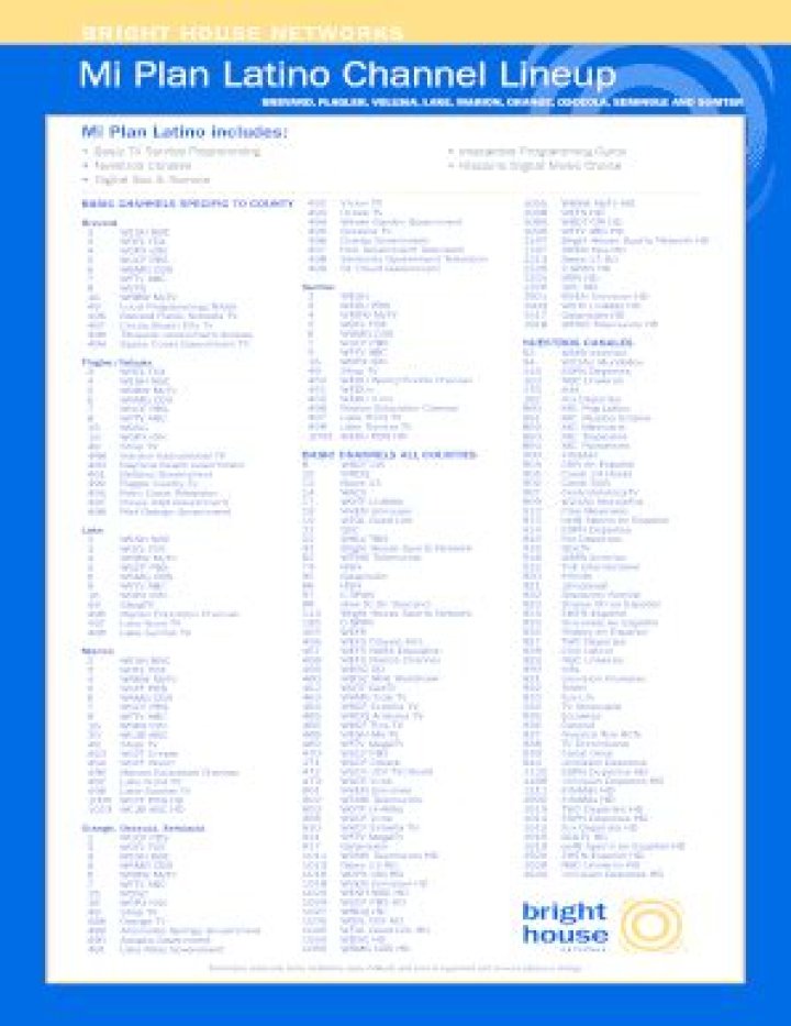 Mi Plan Latino Channel Lineup PDF – Full Lineup & Details