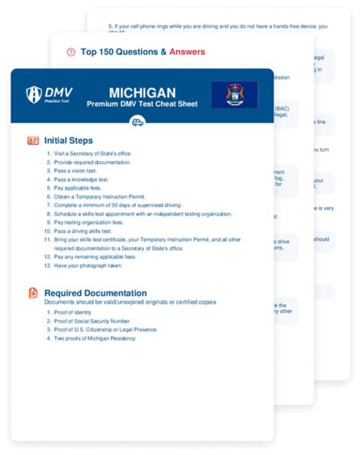 Michigan DMV Cheat Sheet PDF: Get Your License Quickly