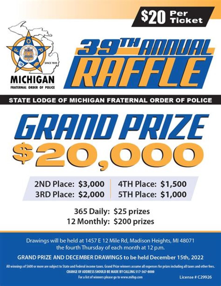 Michigan Super Raffle 2025 Winners List PDF – View Results Now