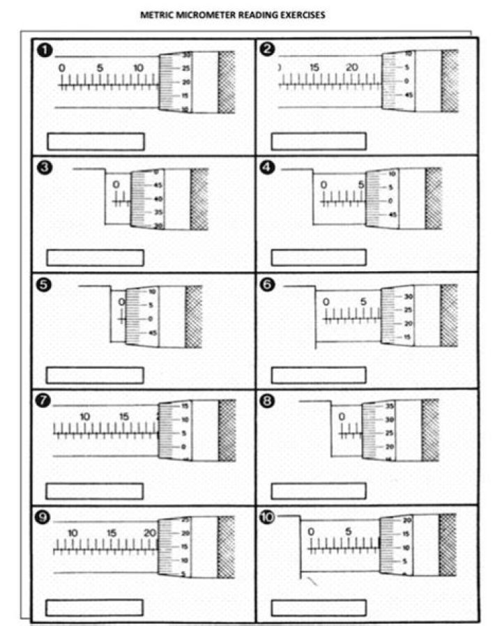 Micrometer Reading Exercises with Answers PDF – Practice & Master Measurements