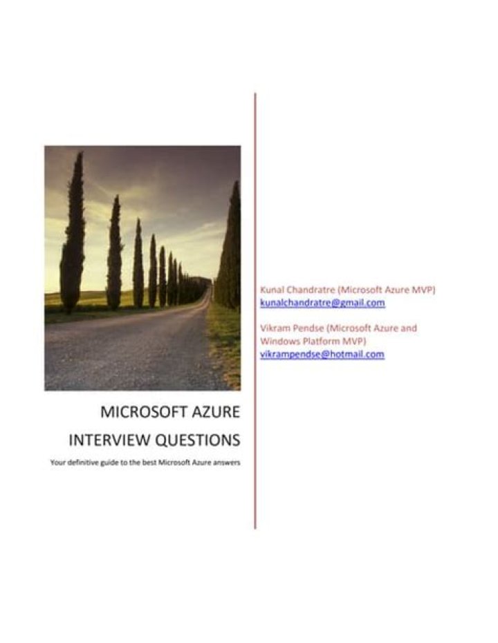 Microsoft Azure Interview Questions PDF: Top 100 Tips for Success