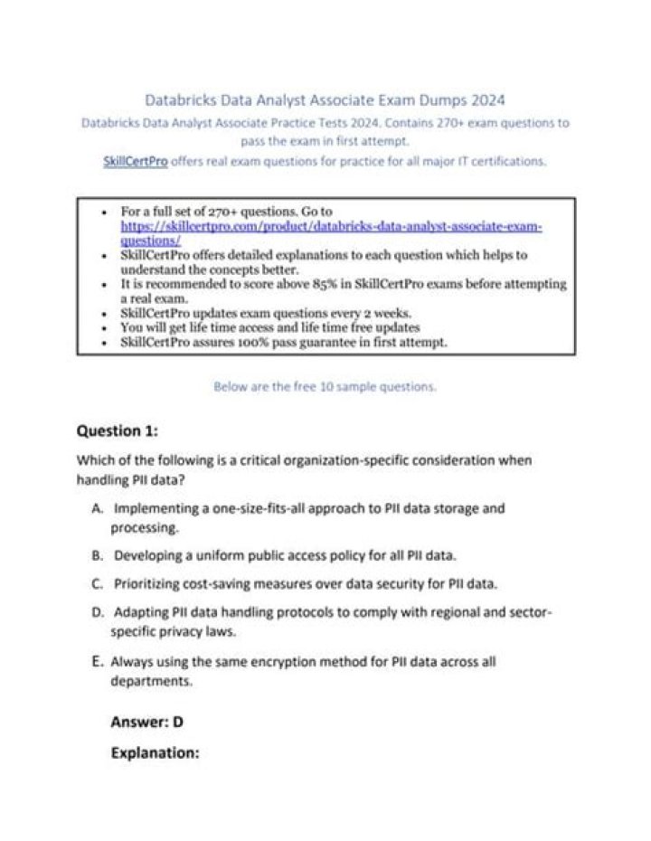 Microsoft Certified Data Analyst Associate Exam Questions PDF – Practice Test