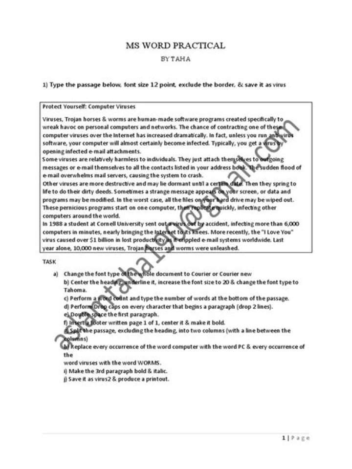 Microsoft Word Practice Test PDF: Free Download & Instant Scoring