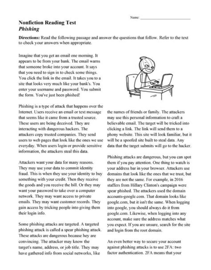 Middle School Reading Comprehension Worksheets PDF – Instant Download