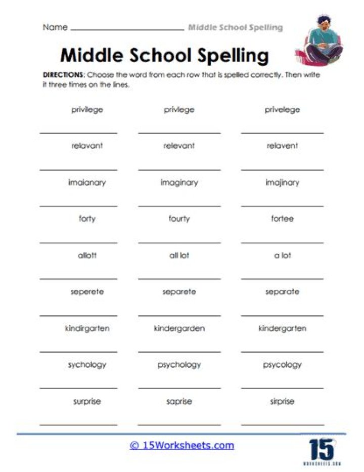Free Middle School Worksheets PDF – Download Instant PDFs for Math, Science & More