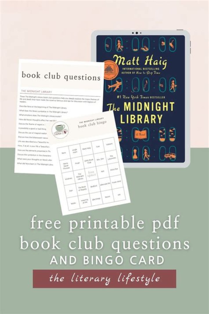 Midnight Library Book Club Questions PDF for Discussion