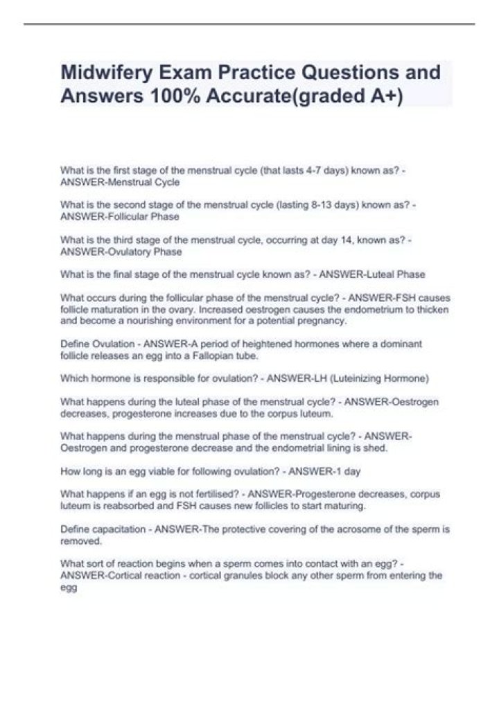 Midwifery Questions and Answers PDF: Essential Guide for New Parents