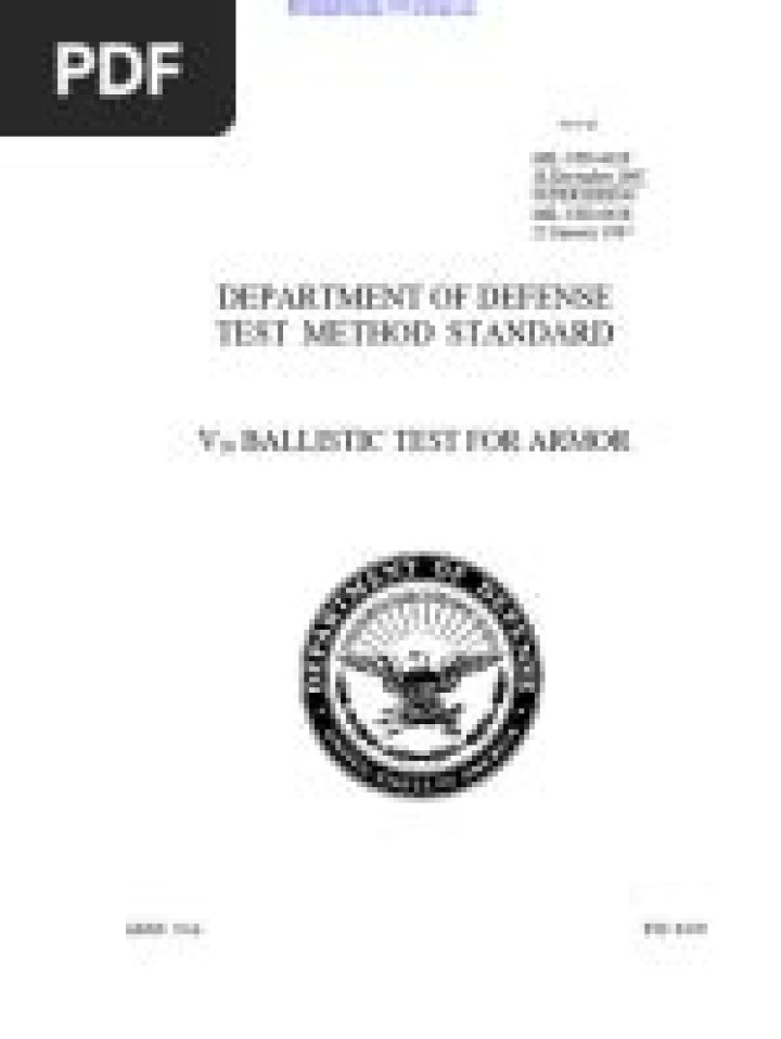 Mil-Std-662F V50 Ballistic Test Standard PDF – Complete Compliance Guide