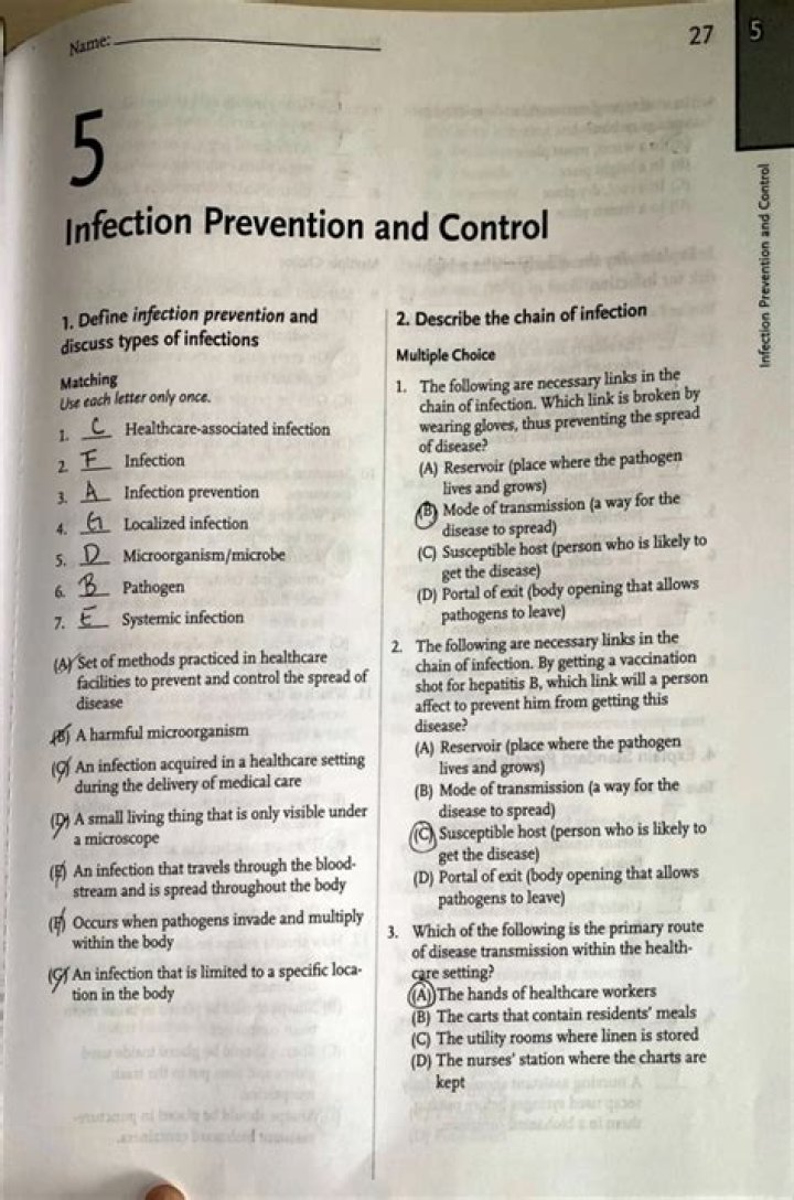Milady Chapter 5: Infection Control Workbook Answers PDF – Complete Guide