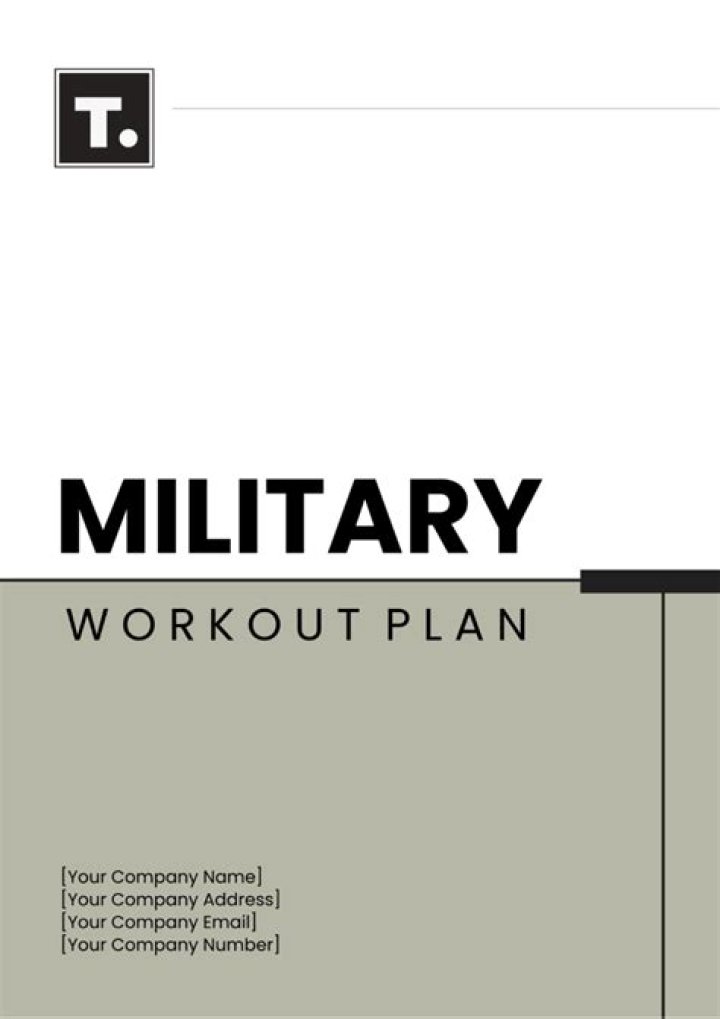 Military Fitness Plan PDF: Build Combat-Ready Strength
