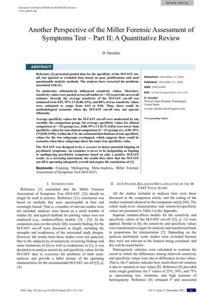 Miller Forensic Assessment of Symptoms Test PDF: Accurate & Reliable Evaluation