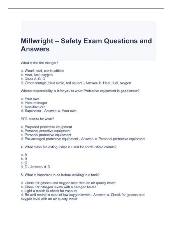 Essential Millwright Interview Questions and Answers PDF for Job Success