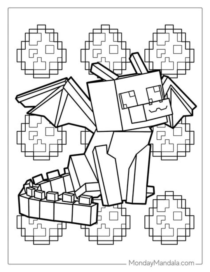 Minecraft Coloring Sheets PDF for Kids & Fans