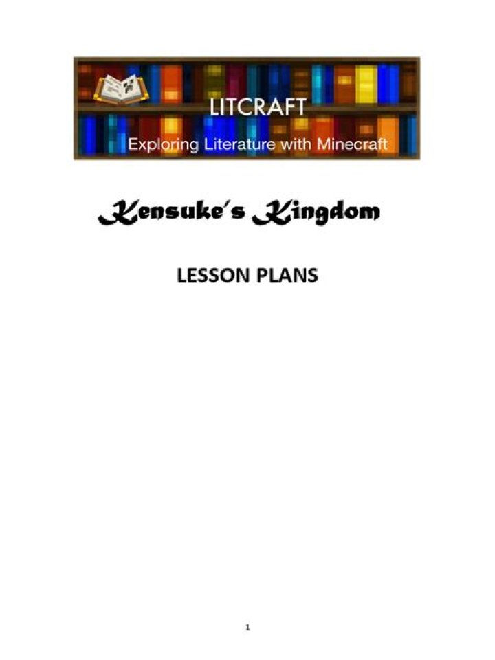 Minecraft Lesson Plans PDF: Free Classroom Resources