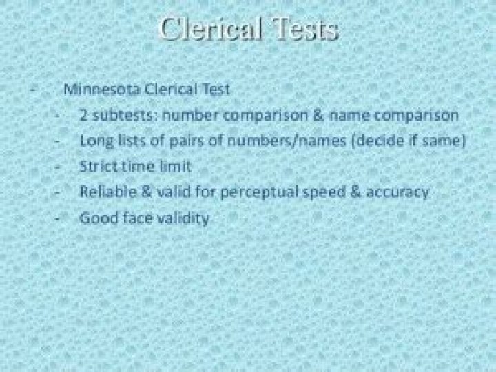 Minnesota Clerical Test PDF – Free Official Practice Exam
