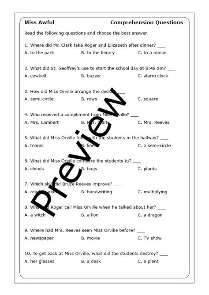 Miss Awful Questions and Answers PDF: The Worst Q&A You Never Should Ask
