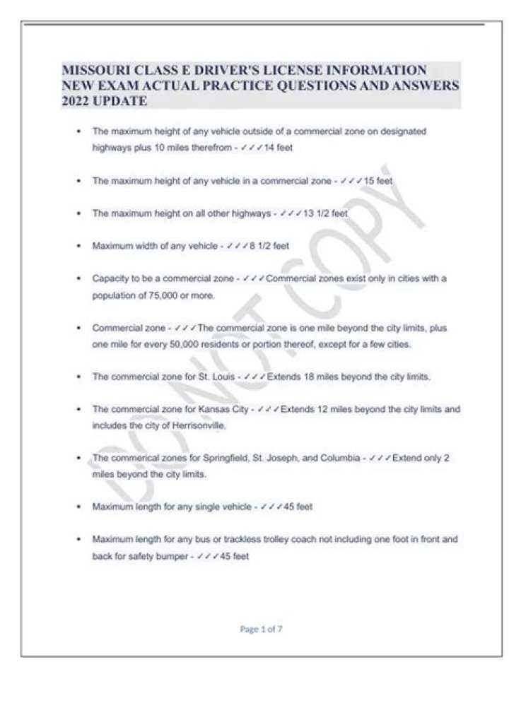 Missouri Inspection License Practice Test PDF – Pass Your Exam with Confidence