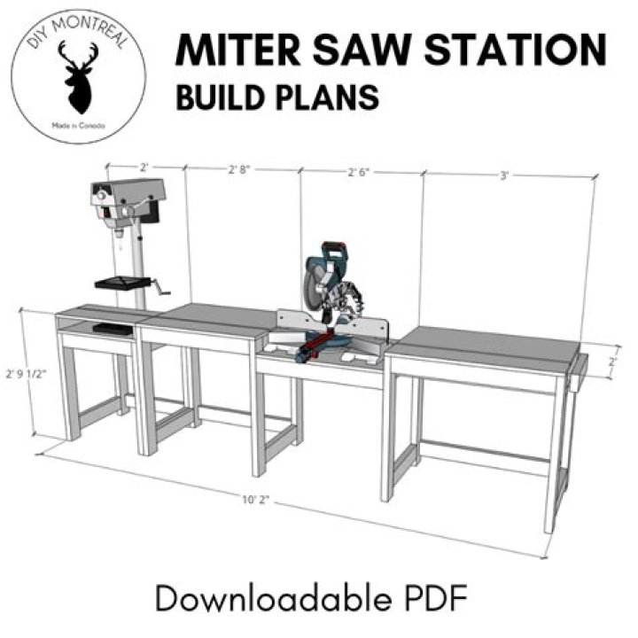 Miter Saw Station Plans PDF: Build Your Workshop with Ease