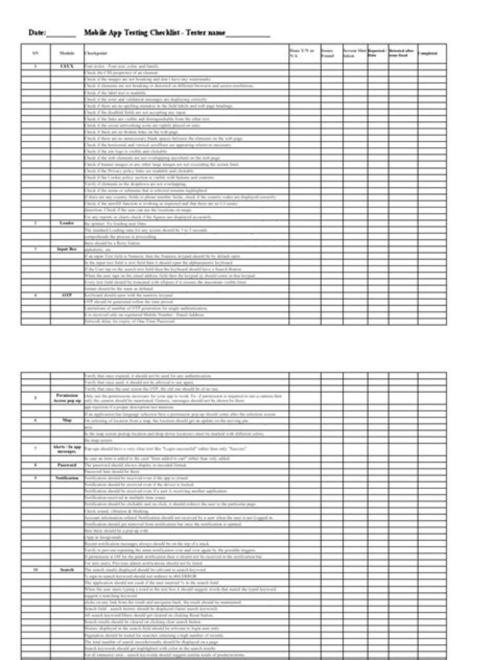 Mobile App Testing Checklist PDF – Complete Guide & Template