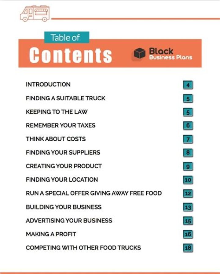 Mobile Food Truck Business Plan Sample PDF – Start Fast & Profit
