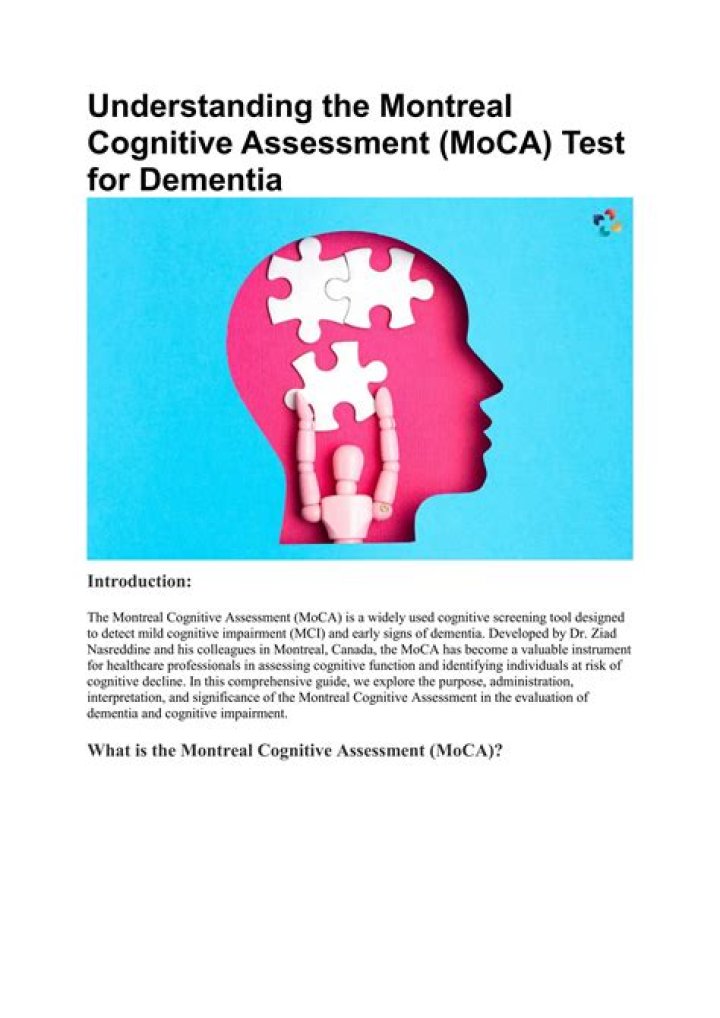 Moca Cognition Test PDF: Free Download & Accurate Results