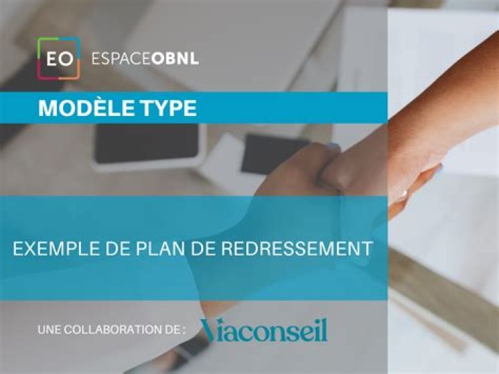 Modèle Plan de Redressement PDF Gratuit – Télécharger Maintenant