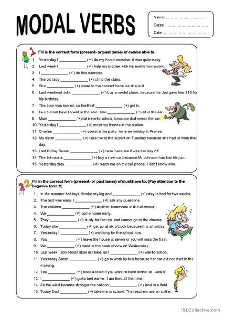 Modal Auxiliaries Exercises with Answers PDF – Instant Practice & Solutions