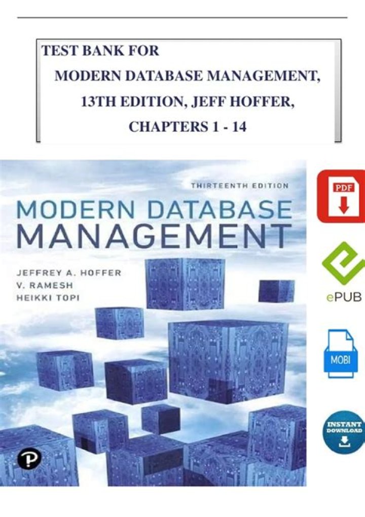 Modern Database Management: Hoffer 12th Edition PDF Guide