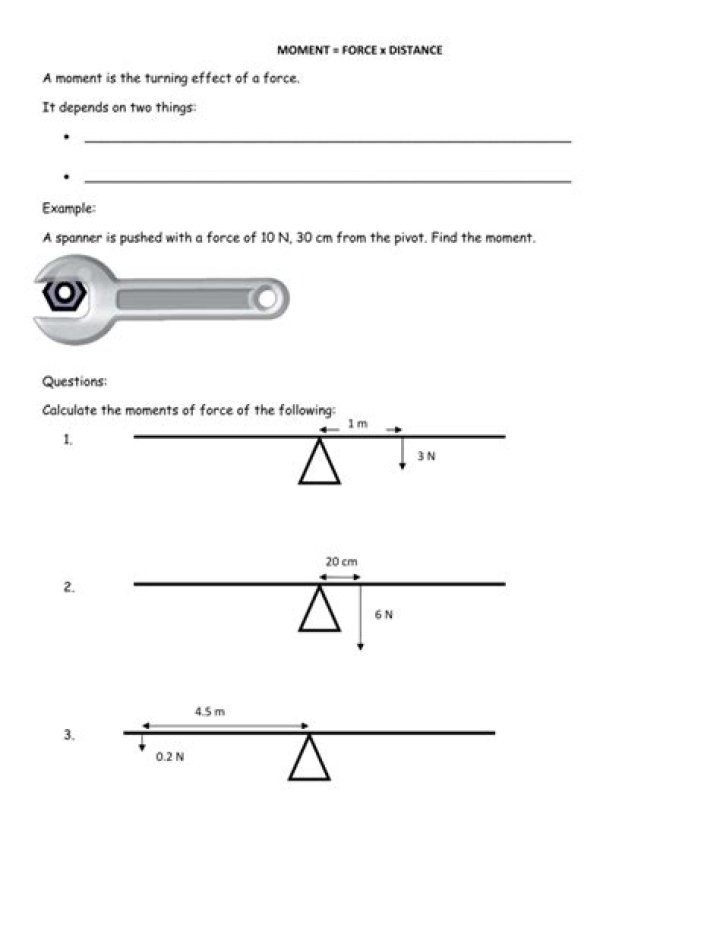 Moment of Force Questions and Answers PDF: Expert Guide