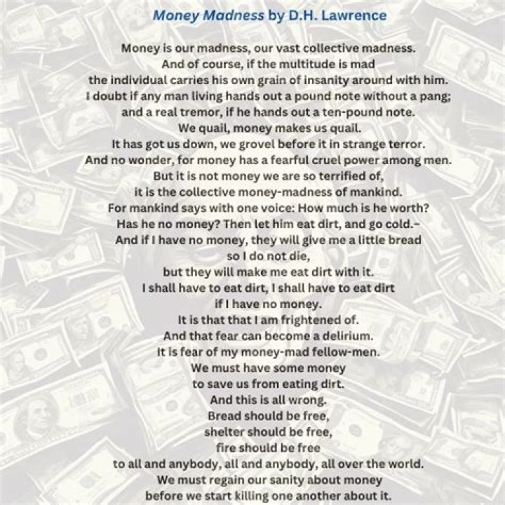 Money Madness Poem: Questions & Answers PDF