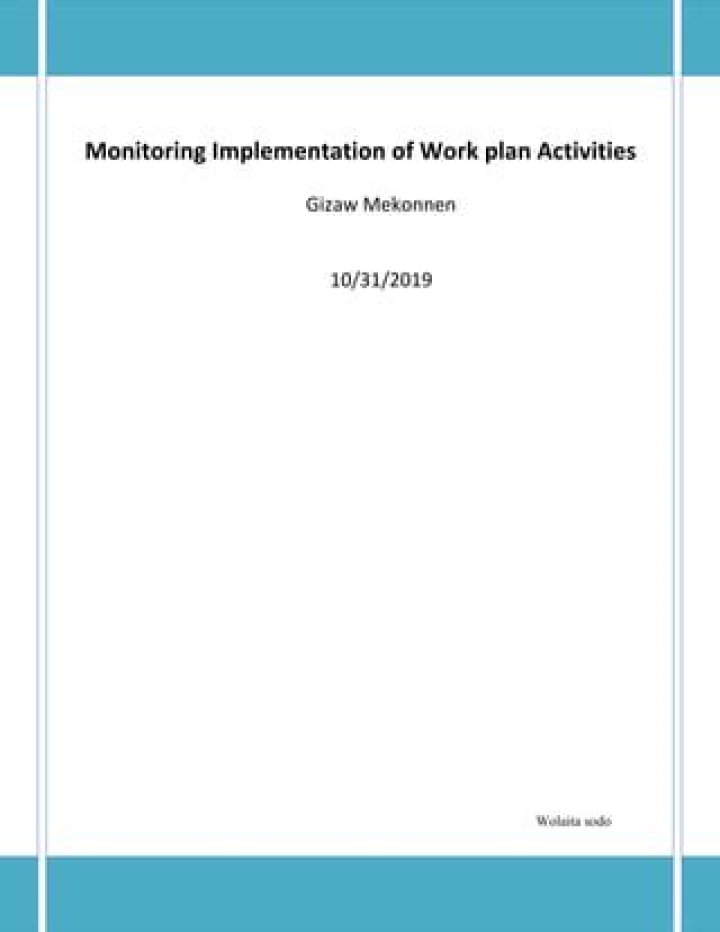 Efficient Work Plan Monitoring: PDF Implementation Guide