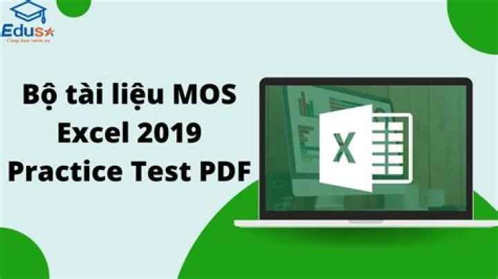 MOS Excel 2019 Practice Test PDF: Free Download & Get Certified