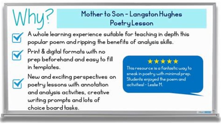 Mother to Son Questions PDF: Wisdom and Encouragement for Your Child