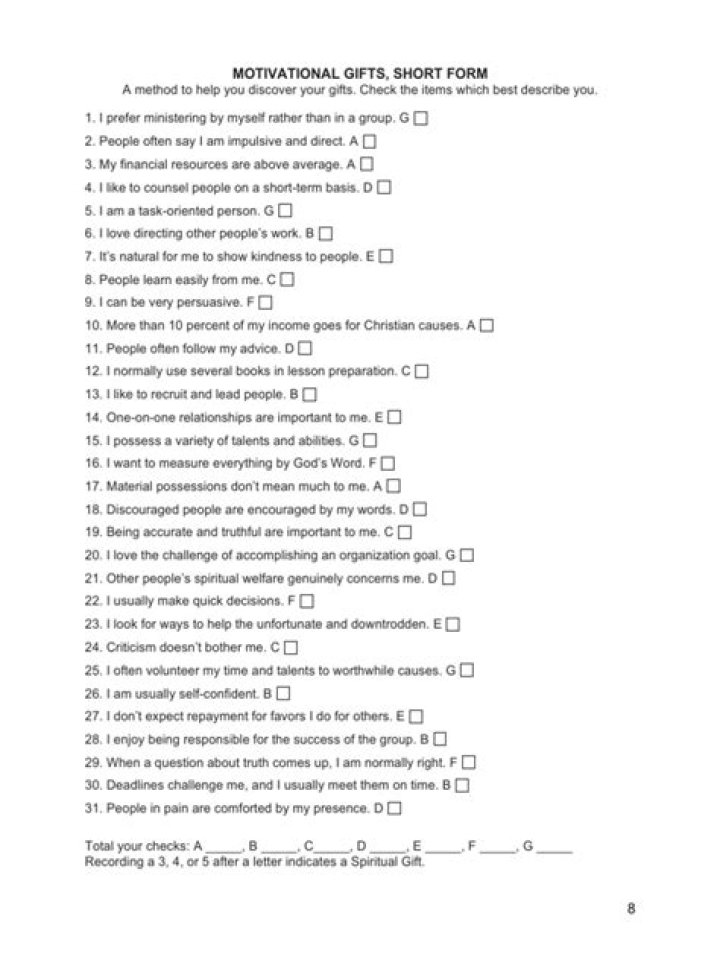 Top Motivational Gifts Test PDF: Find the Perfect Inspirational Gift