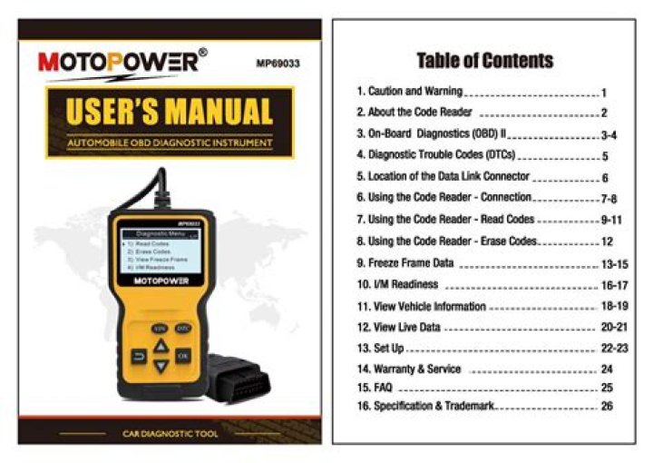Motopower MP69033 Compatibility List PDF: Verify Parts Before Installation