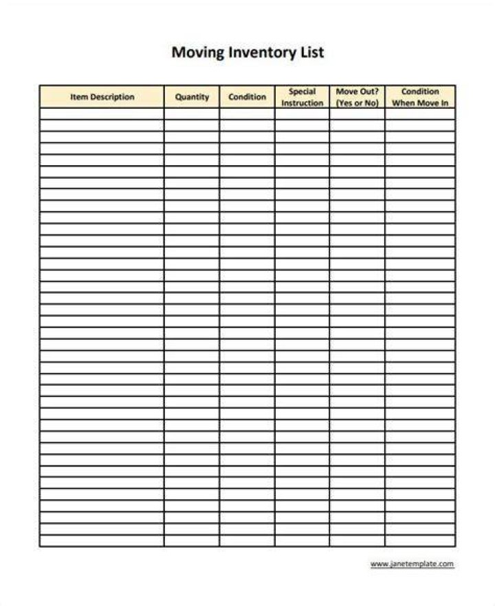 Download Moving Inventory List PDF for Seamless Stock Management