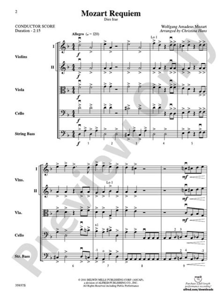 Mozart Requiem Choir Sheet PDF Download – Free High-Quality Score
