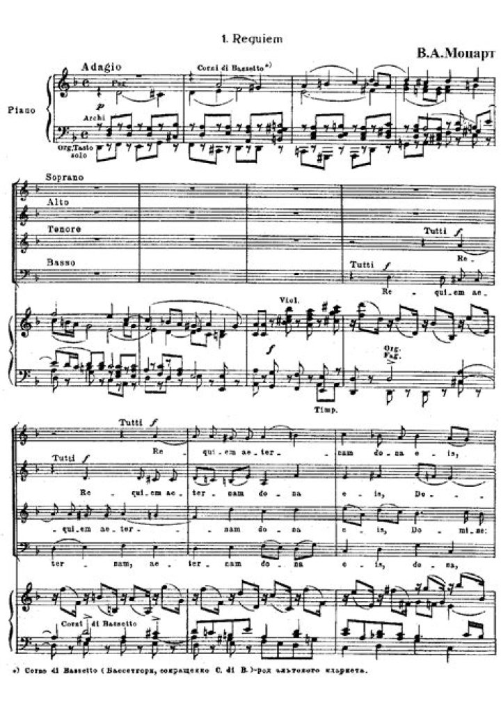 Mozart Requiem Sheet Music PDF Download – Free High-Quality Score