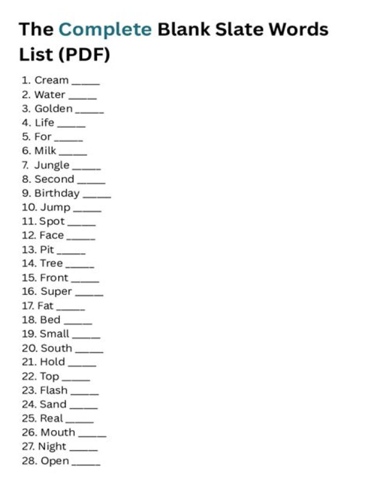 Mr White Game Words List PDF – Download Free Word Bank