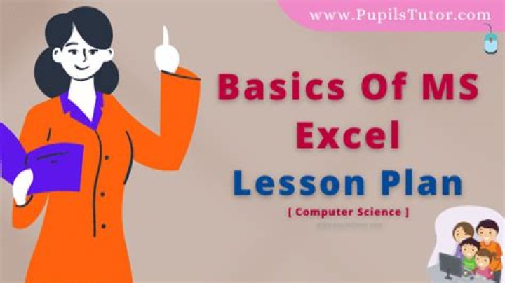 MS Excel Lesson Plan PDF: Step-by-Step Teaching Guide