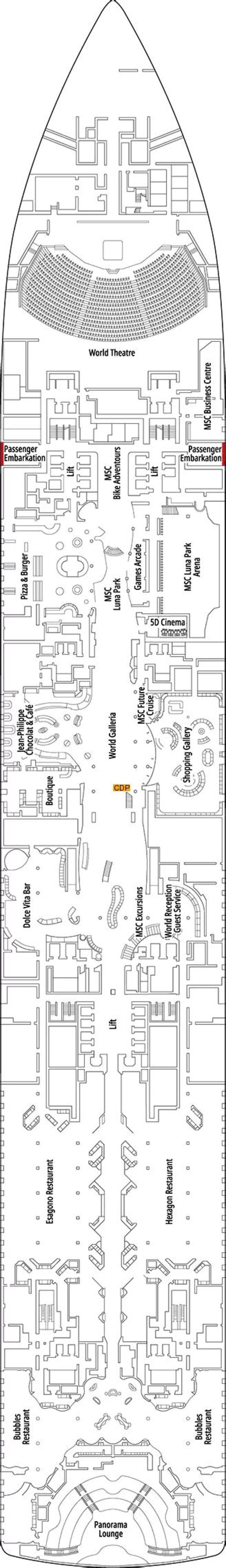 MSC World America Deck Plans PDF – Complete Boating & Cruising Schematics